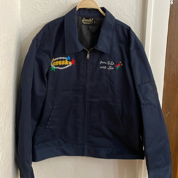 SNEAKS Men's Full Zip Insulated Tour Work Jacket Size 2XL Navy - Picture 4 of 11